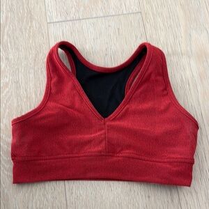 Five Dancewear Red Sports Bra dance top YXL